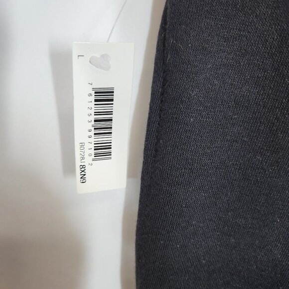 NWT Ama zon Essentials Men's Closed Bottom Fleece Sweatpants in Black Size Large - Picture 5 of 8